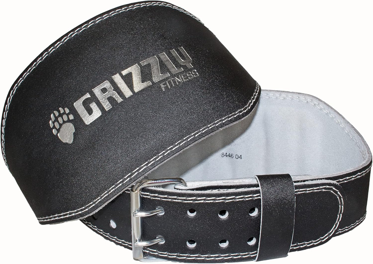 Grizzly Fitness Pacesetter Padded Leather Weightlifting Belt - 6" | Suede Lining | Padded for Extra Comfort | Used by Pros | Won't Dig into Hips or Back | Training Belt for Improved Biomechanics