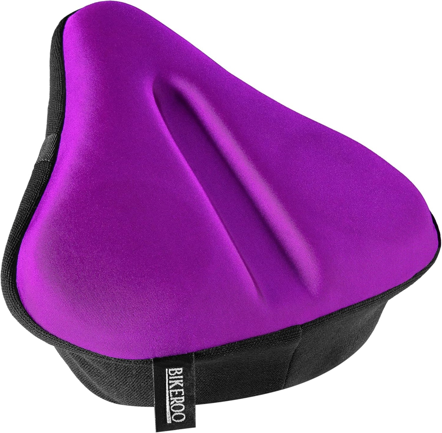 Bikeroo Comfort Bike Seat Cushion - Padded Gel Cover for Exercise, Mountain & Road Bikes, Universal Fit for Peloton & Stationary Bikes