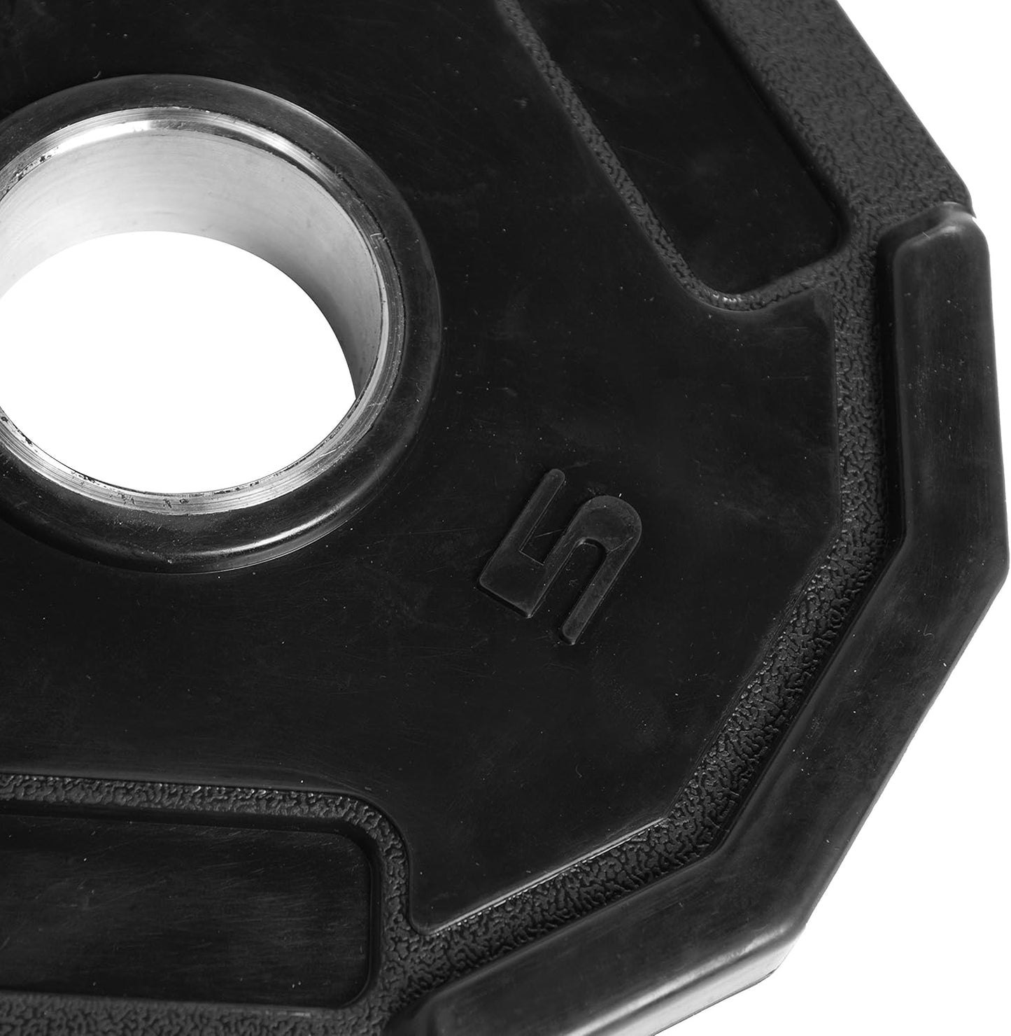 CAP Barbell 12-Sided Rubber Olympic Grip Weight Plates, Black | Multiple Sizes