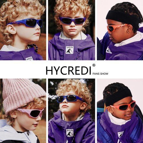Kids Sports Polarized Sunglasses- Unbreakable Baseball Running Cycling Golf Sun Glasses for Boys Girls Age 4-12 - Matte Black/Gray