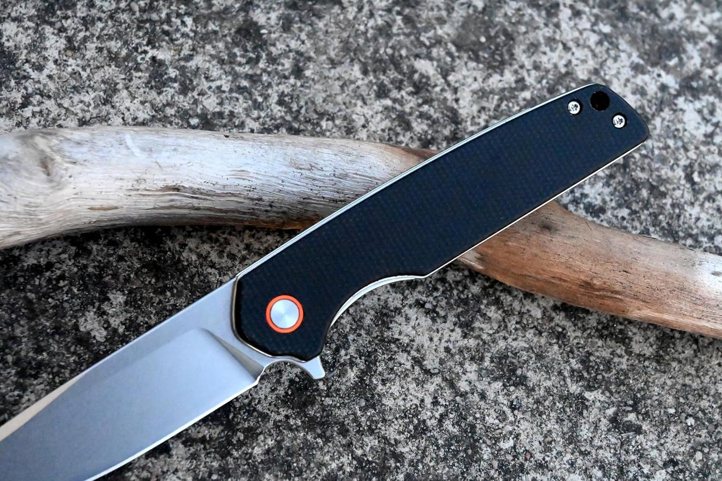 YAK & YETI Micarta Handle Folding Knife- Everyday Carry Knife for Men and Women - Indoor or Outdoor-Camping and Hunting knife-D2 steel Blade knives