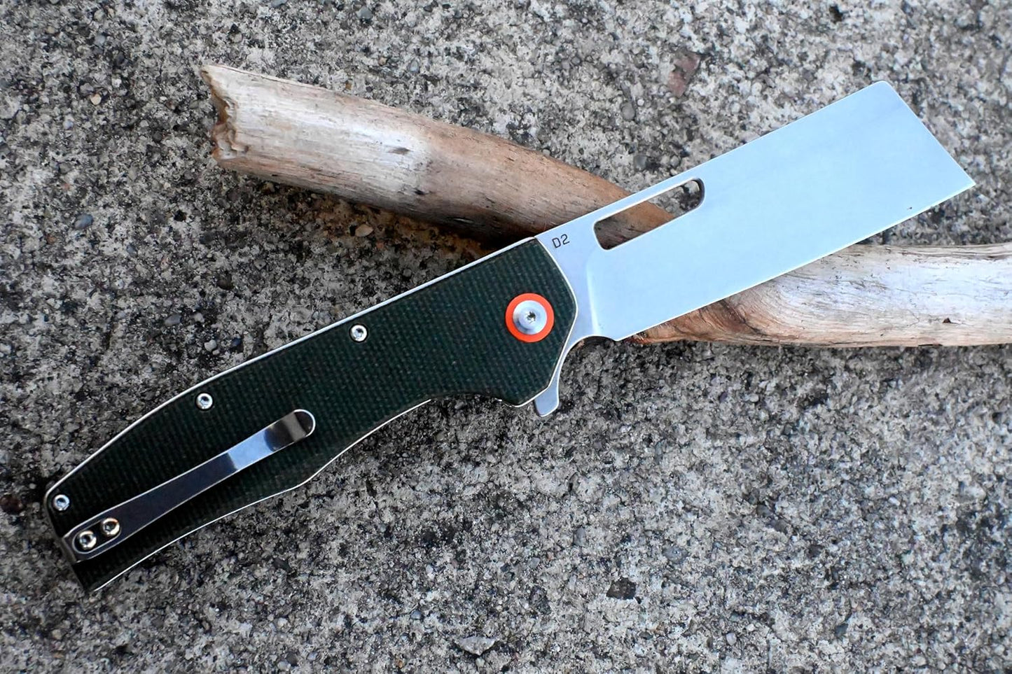 YAK & YETI Multifunctional Micarta Handle Folding Knife- Everyday Carry Knife for Men and Women - Indoor or Outdoor-Camping and Hunting knife-D2 steel Blade knives