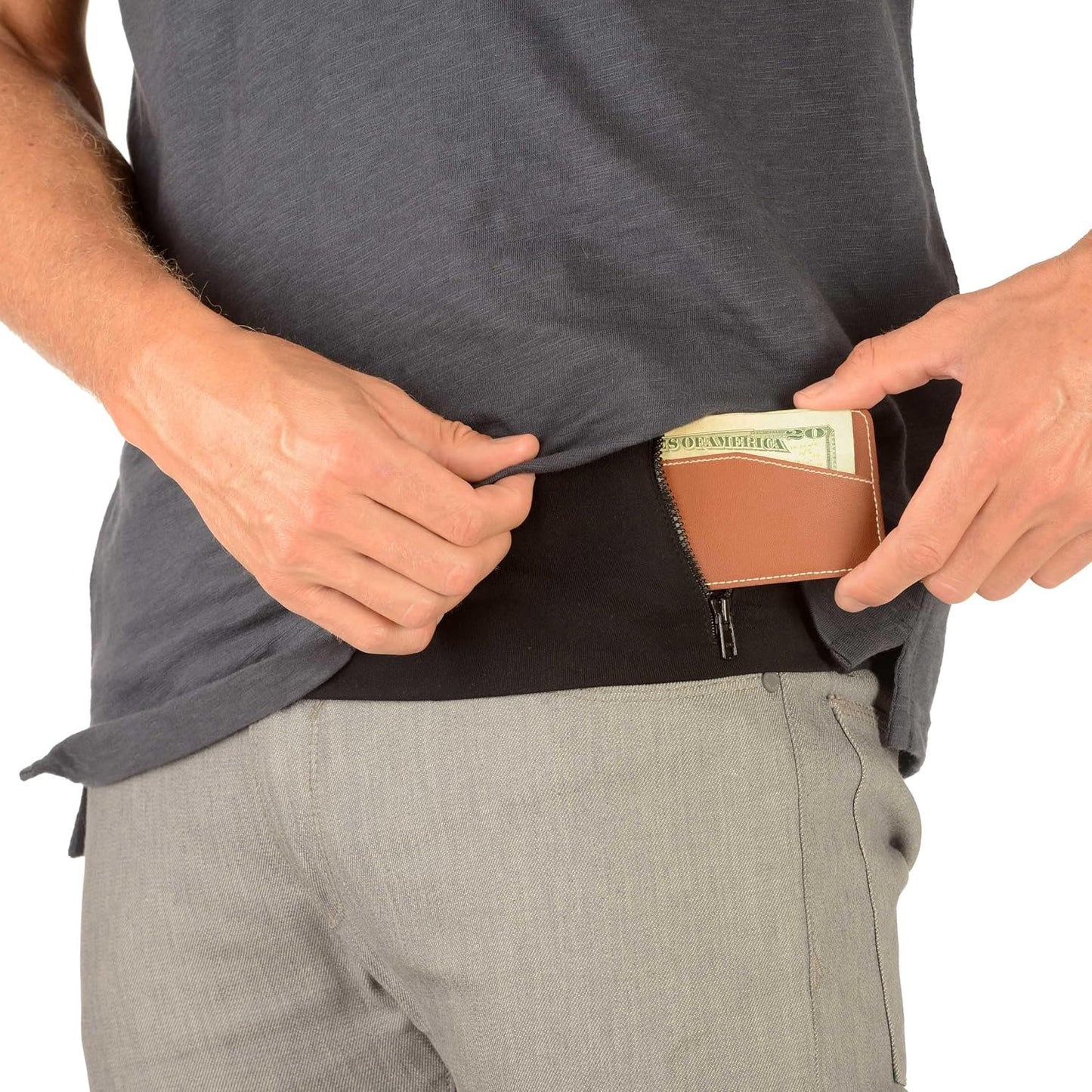 The TUBE® Waistband Official Product. Unisex Waistband with Zippers (Men, Women, Youth). Fits most current and older smartphones. Running Belt/Fanny Pack for Fitness, Travel, Money Storage and More!