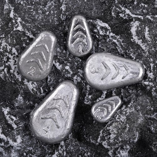 No Roll Sinkers Fishing Weights, Flat Weights No Snag Inline Slip Sinkers Catfish Weight for Freshwater Saltwater Surf Fishing, 3oz
