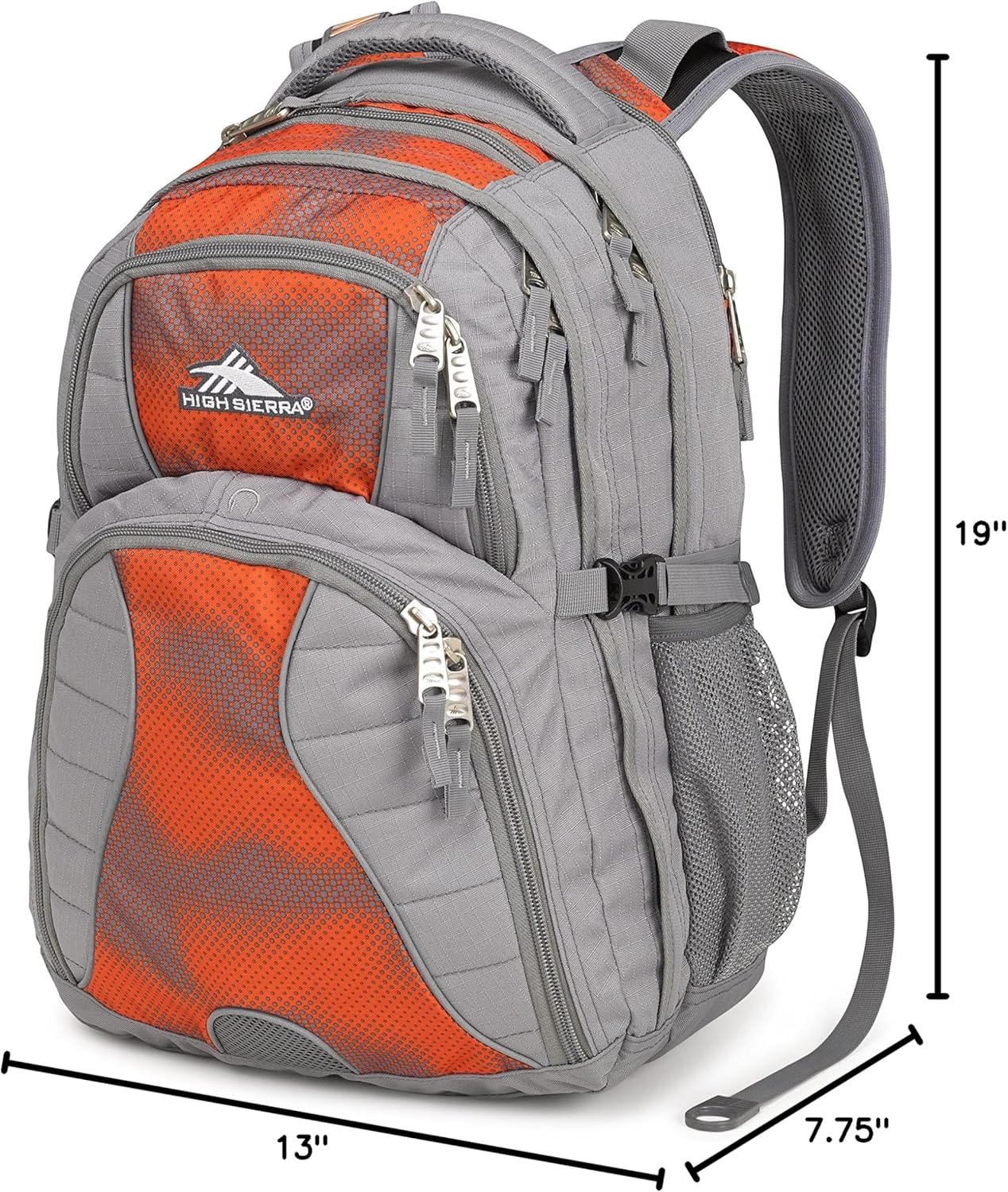 High Sierra Swerve Laptop Backpack, Crimson/Black, One Size