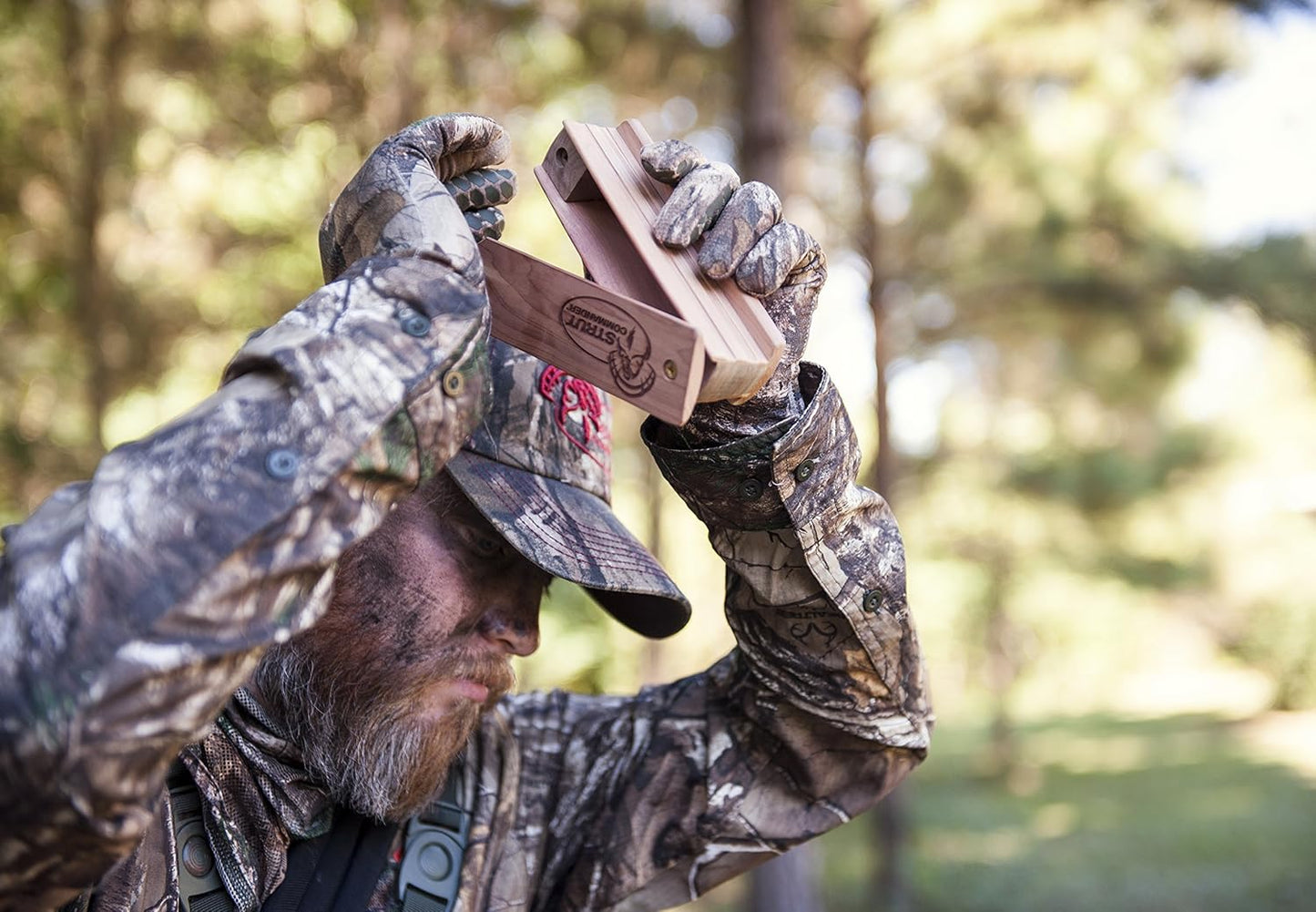 STRUT Commander Turkey Box Call for Hunting, Durable, Effective and Affordable - Hand Built and Dual-Sided for Realistic Turkey Calling