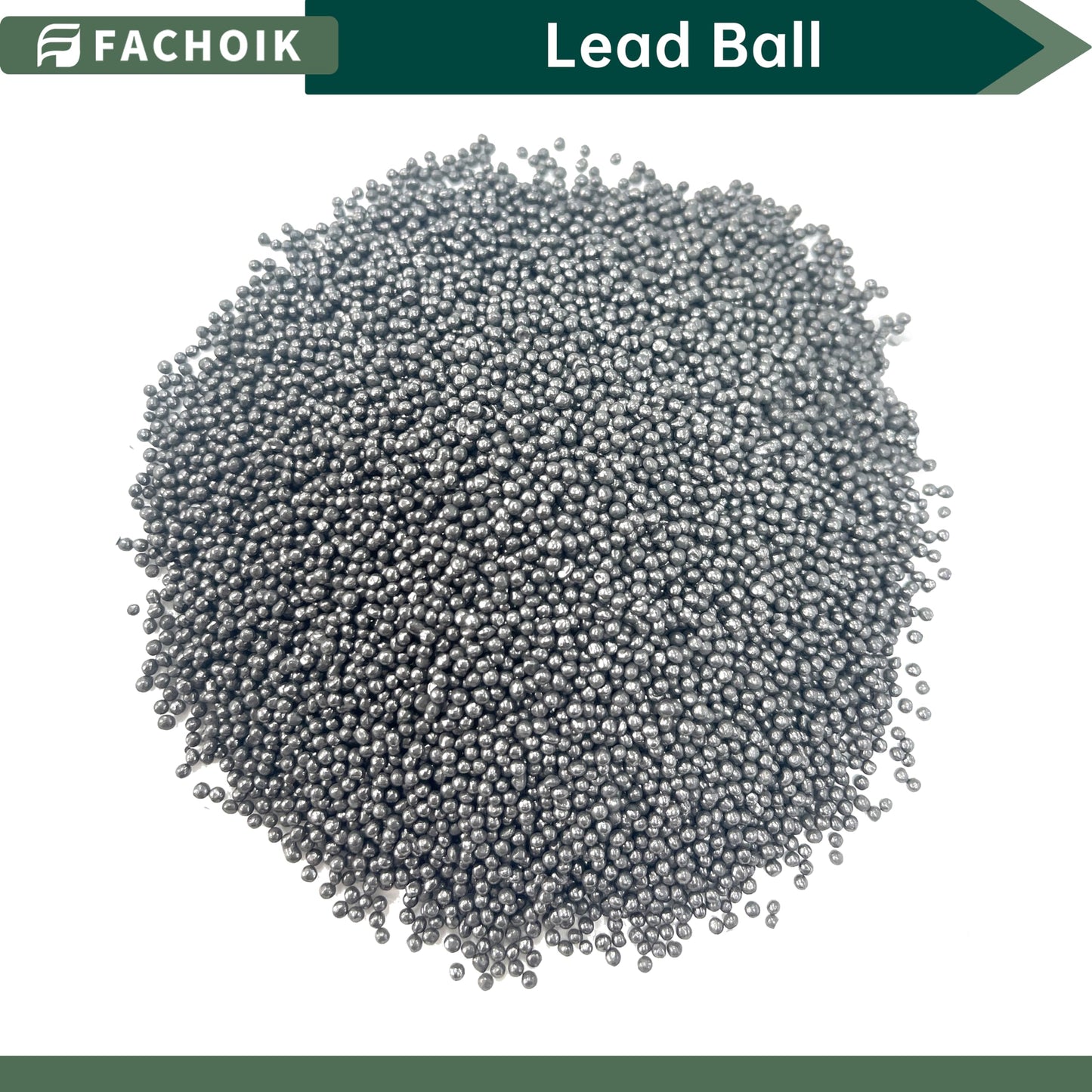 Fachoik Lead Shot Balls 99.9% Pure (2.4mm) for Slingshot Ammo, Consistent Weight(2, Pounds)
