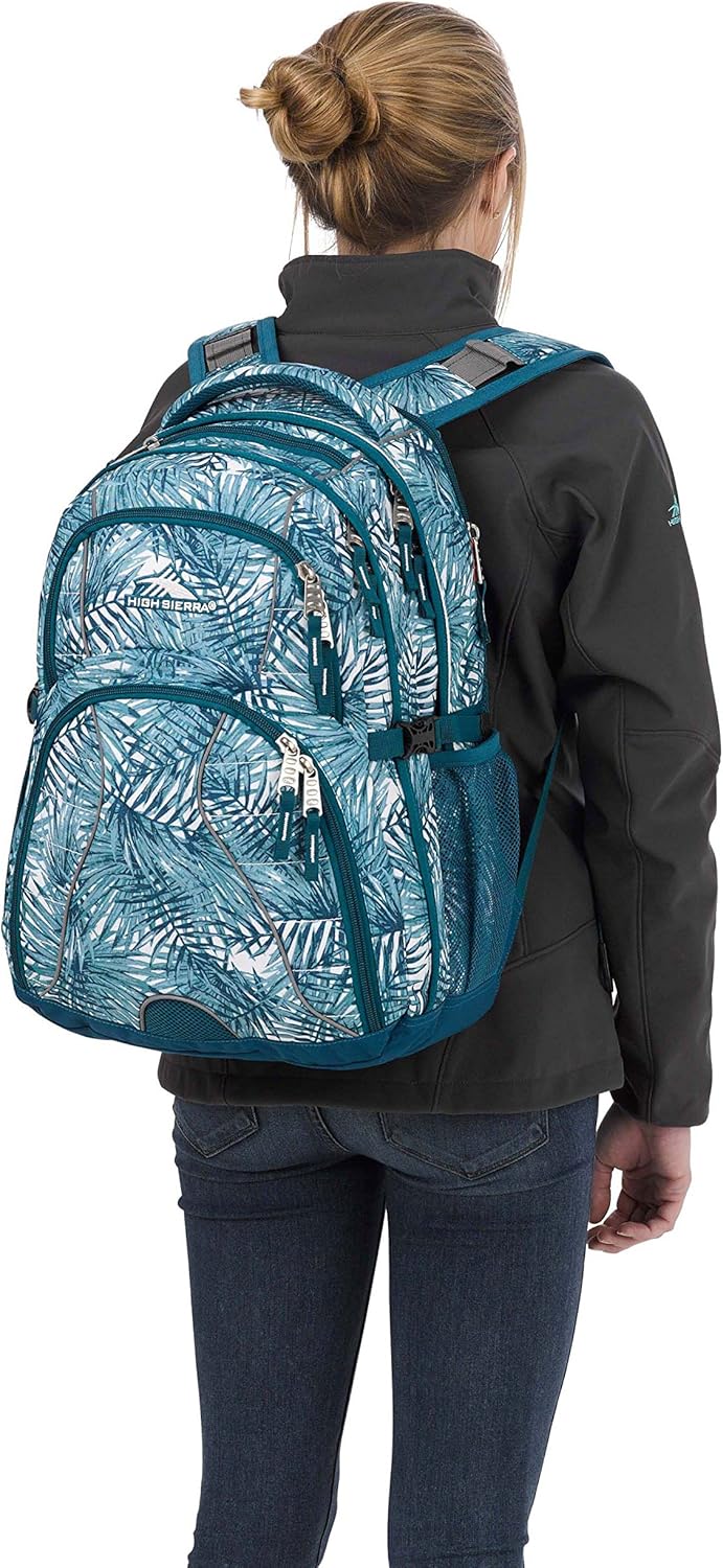 High Sierra Swerve Laptop Backpack, Crimson/Black, One Size