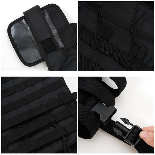 Outdoor Tactical Vest,Ultra-Light Breathable Adjustable Lightweight Airsoft Vest for Outdoor Paintball Training