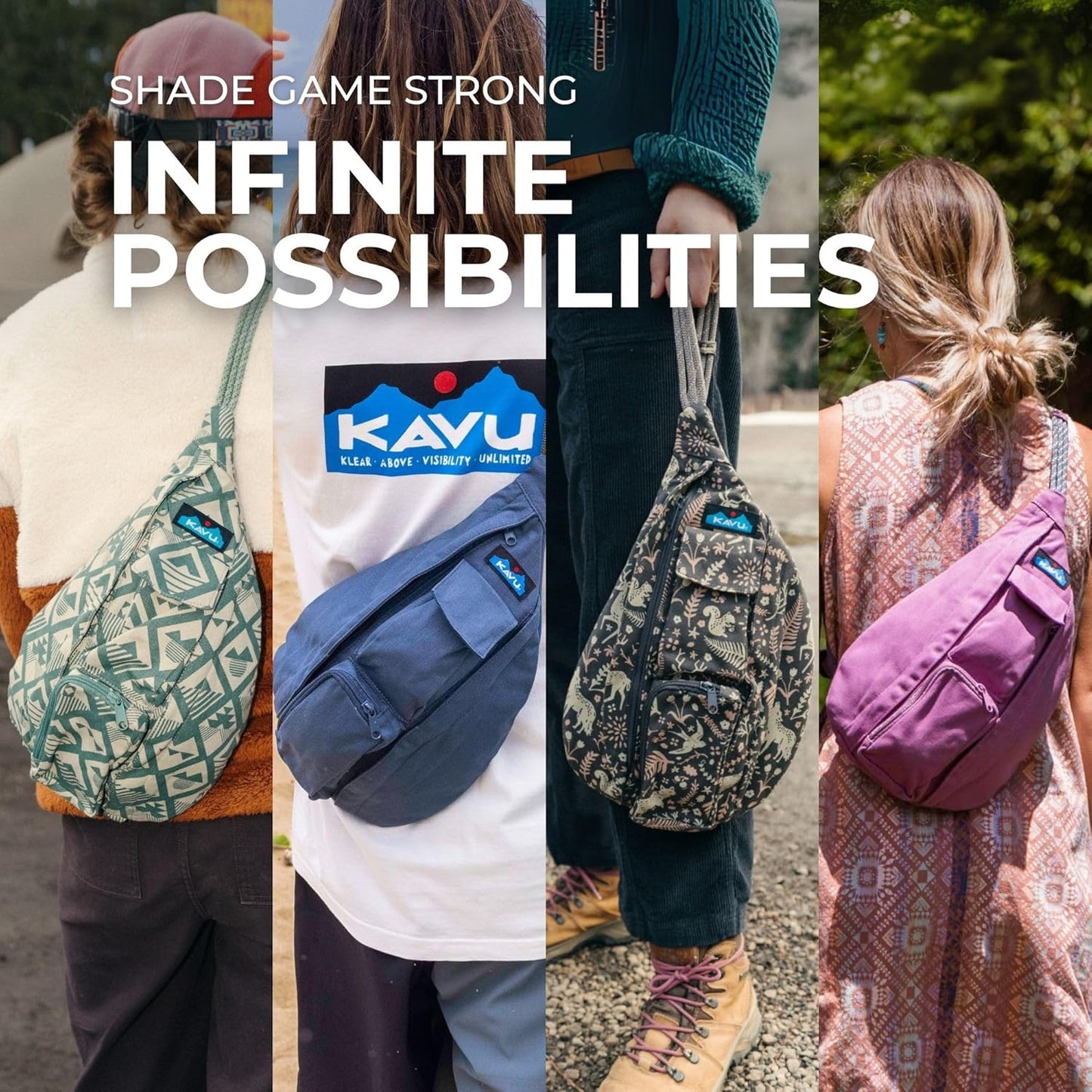 KAVU Little Feller Duffle Bag Convertible Backpack With Detachable Shoulder Straps