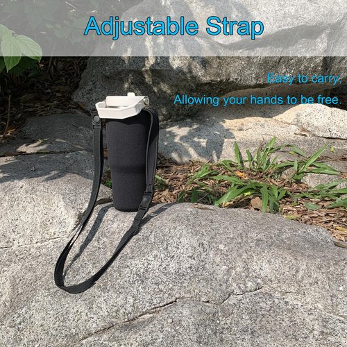 SKZIRI Water Bottle Carrier Sling Bag Sleeve Pouch Holder for 30oz Stanley IceFlow Stainless Steel Tumbler Outdoor Hiking Travelling Camping Picnic (1)