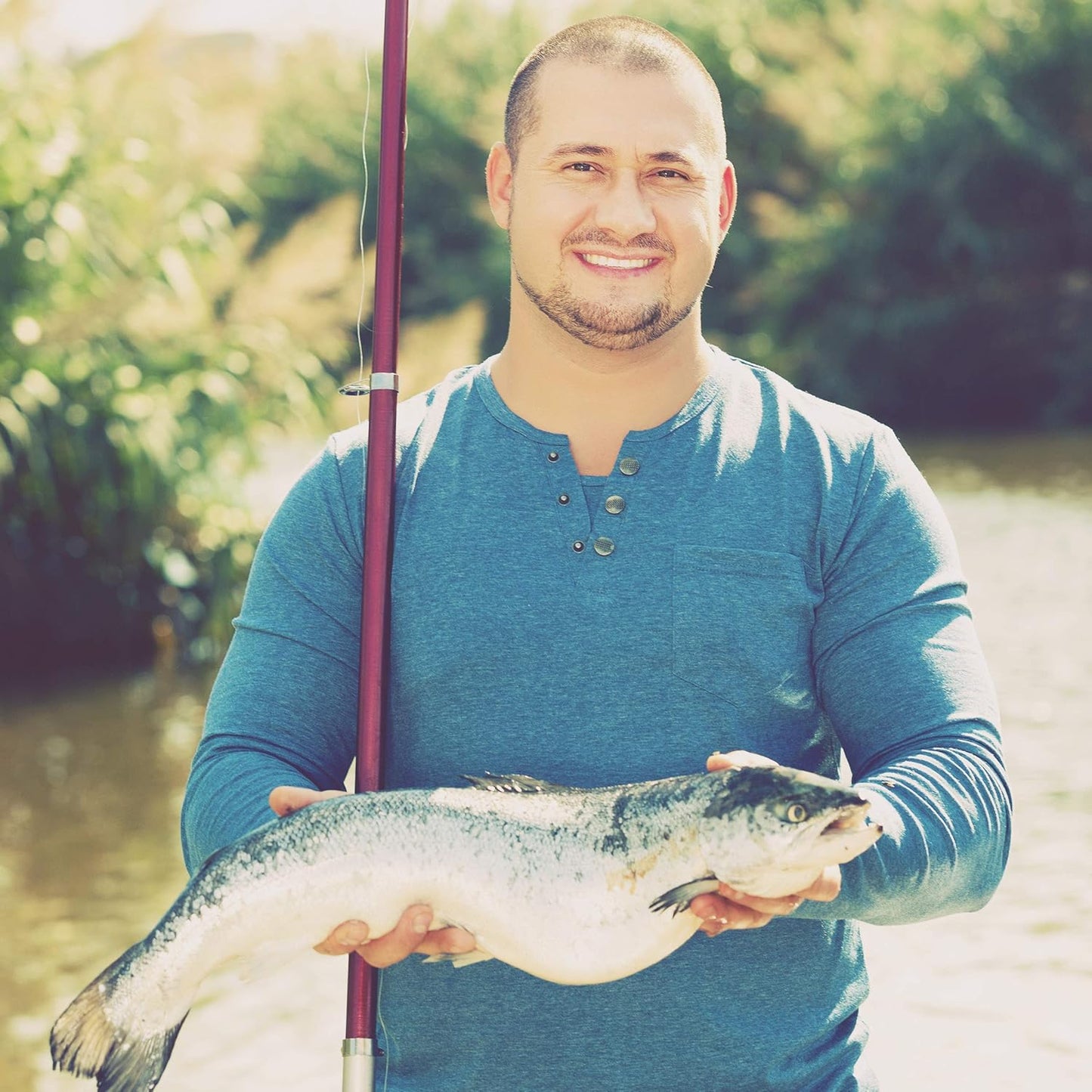 Fishing Net with Telescoping Handle- Collapsible and Adjustable Landing Net with Corrosion Resistant Handle and Carry Bag