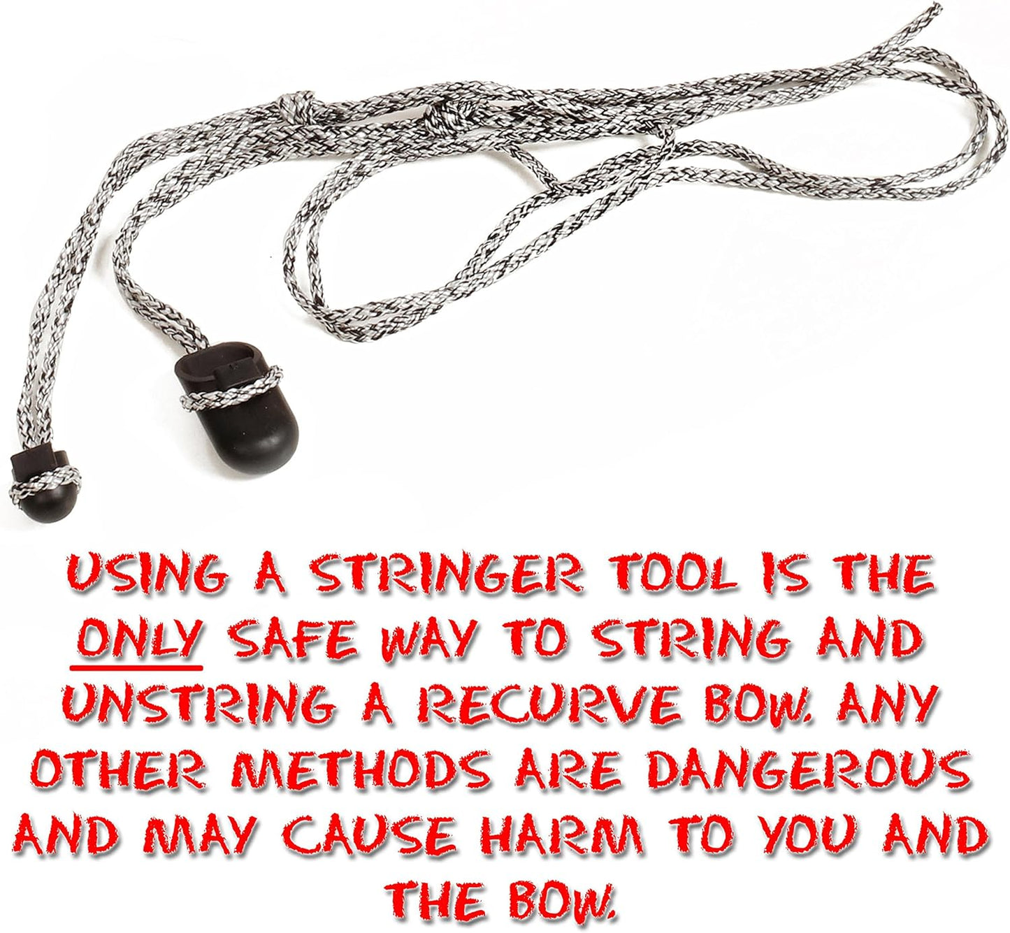 KESHES Archery Recurve Bow Stringer Tool - Limbsaver String Tool for Recurve, Traditional, and Long Bows - Ideal for Archery Target Practice, Hunting, and Bow Accessories - Durable & Easy-to-Use