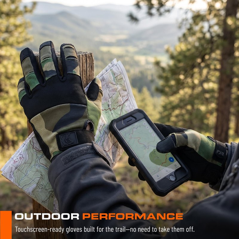 PIG FDT Alpha Full Dexterity Gloves for Shooting Sports, Touchscreen Compatible, Breathable, 1 Pair, Ranger Green, Small