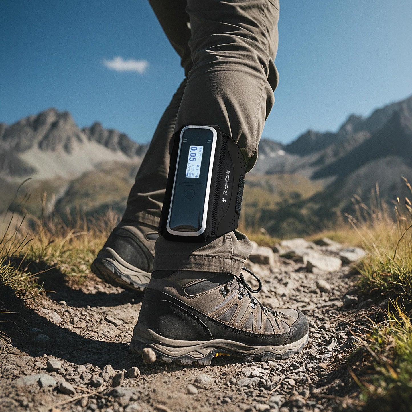 Active Band for Radiacode 102/103/103G/110 Legband with Adjustable Strap Made from Soft Polyamide Fabric with Light Reflecting Strip