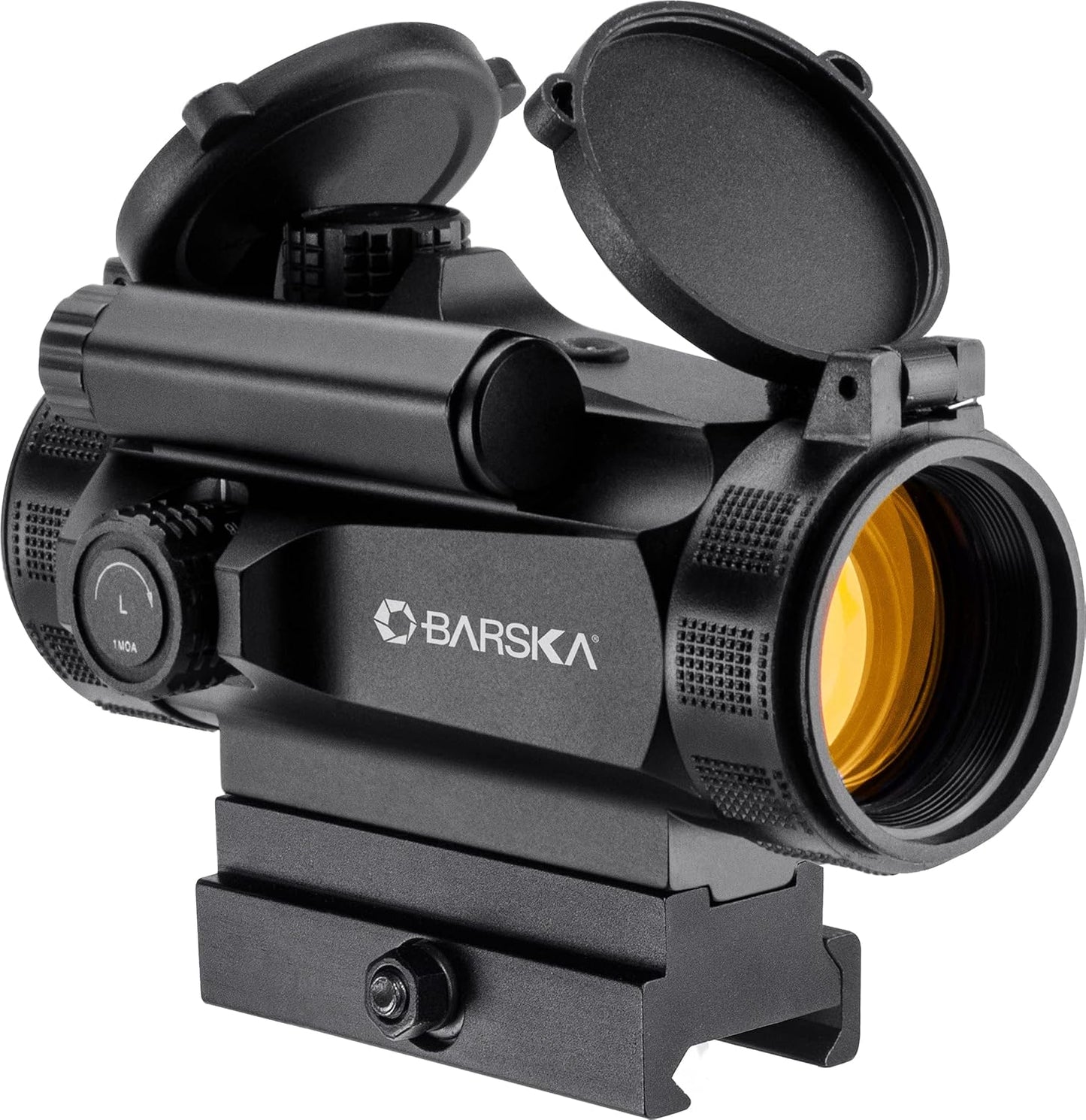 Barska Red Dot Sight – Compact Reflex Optic Scope with Adjustable Brightness for Rifles, Shotguns, Handguns, and Crossbows