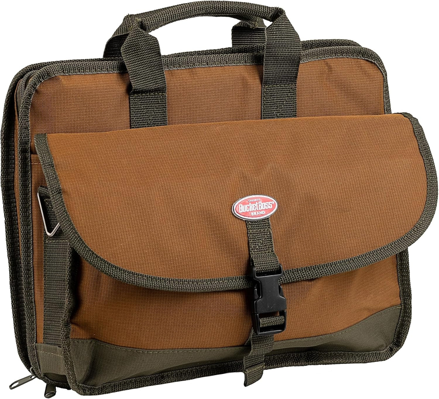 Bucket Boss Contractor's Briefcase in Brown, 62100, Brown|Brown and Green