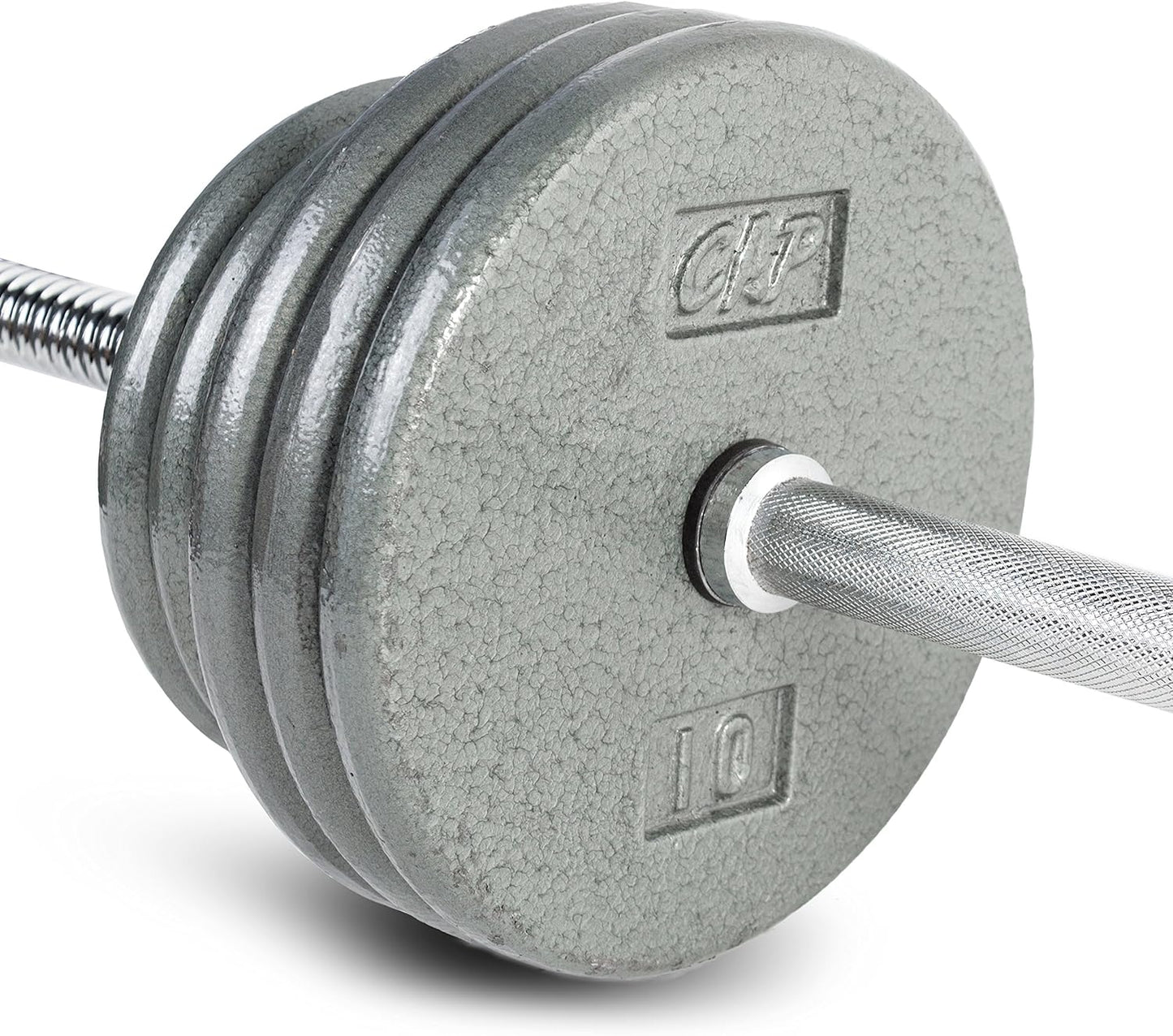 CAP Barbell Standard 1-Inch Barbell Weight Set, 100-Pounds