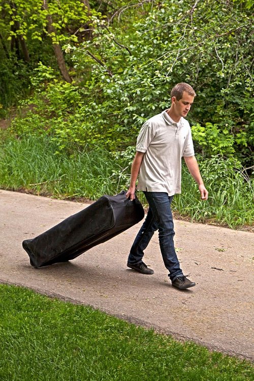 Camp Chef Roller Carry Bag for Three-Burner Stoves,Black