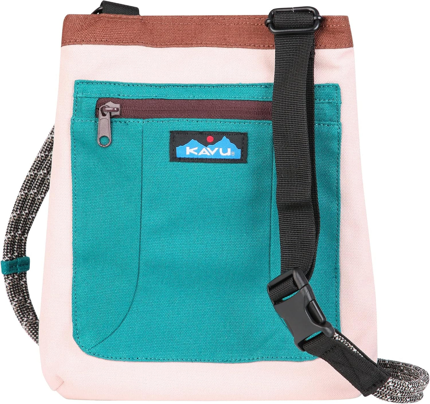KAVU Keepalong Semi Padded Sling Canvas Rope Crossbody Bag