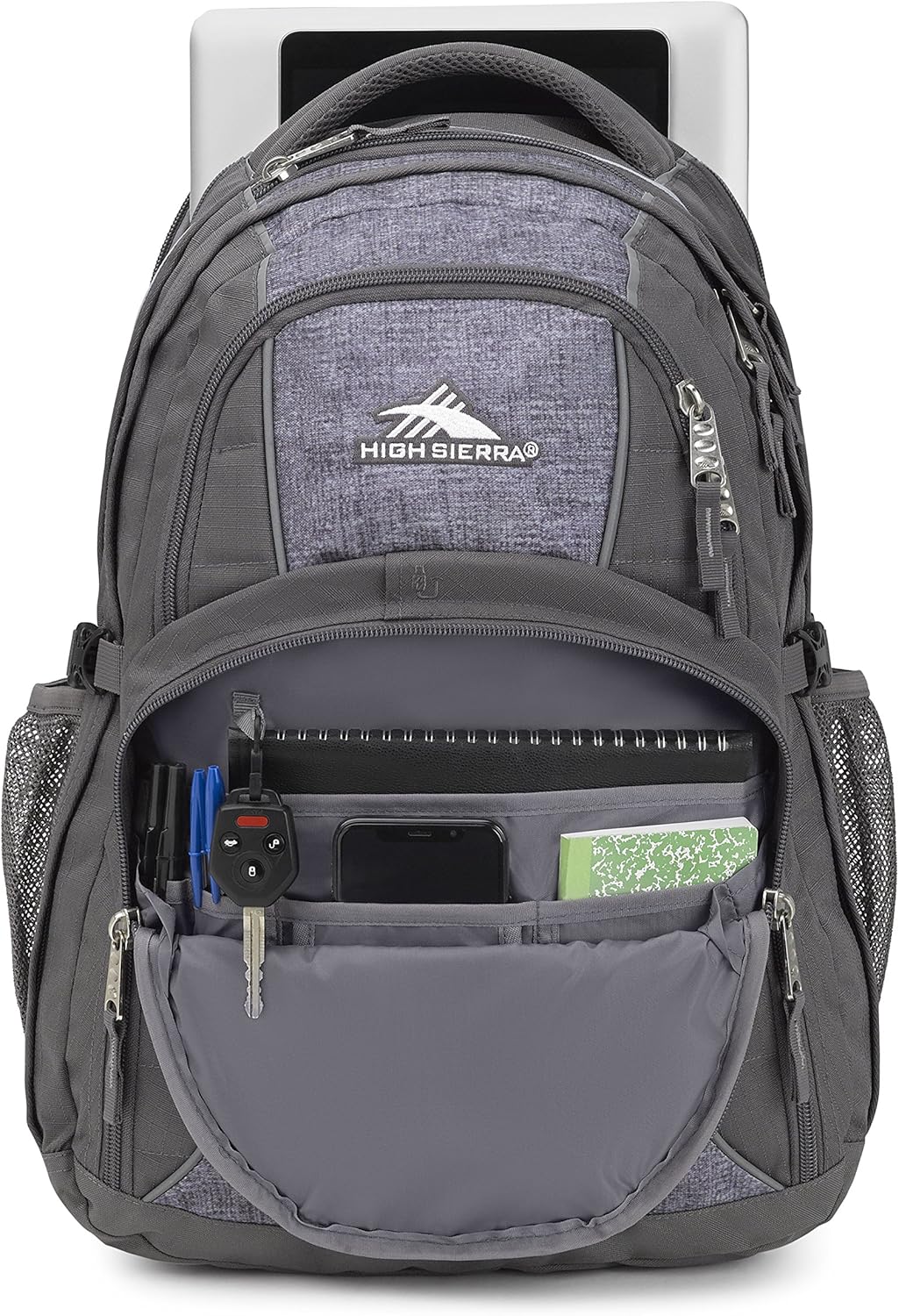 High Sierra Swerve Laptop Backpack, Crimson/Black, One Size