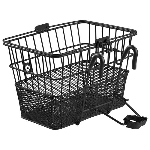 Retrospec Apollo Detachable Front Bike Basket Steel Half-Mesh & Master Lock Bike Lock Cable, Combination Bicycle Lock, Cable Lock for Outdoor Equipment, 8143D