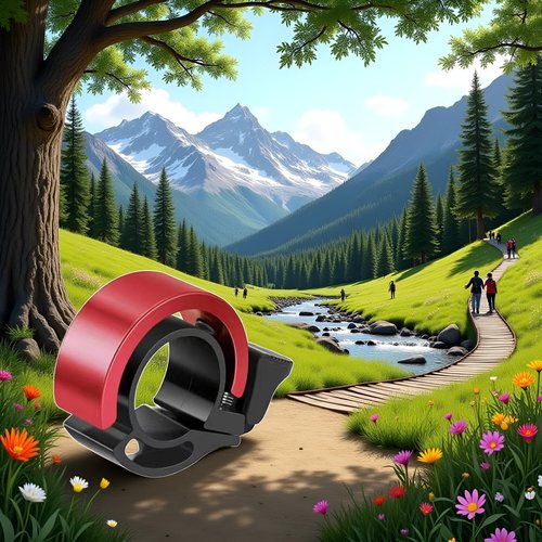 Red Mountain Bike Universal Adult for Bicycle Invisible Horn Riding Equipment Accessories,for Bicycle Bell Super Loud Sports and Outdoors