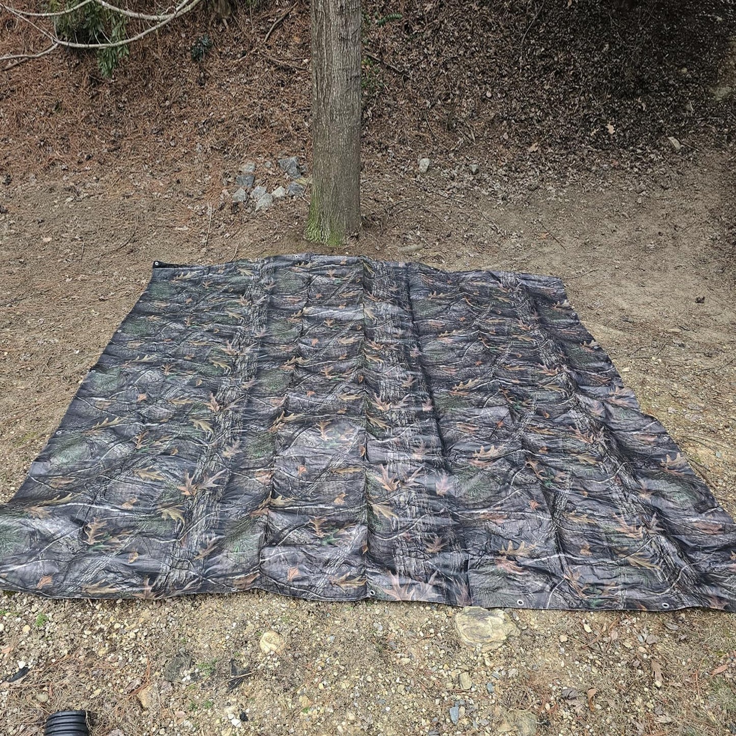 Tongcamo Heavy Duty 11 Mil Tarp Cover Waterproof UV Resistant Tarpaulin Used for Outdoor, Hunting, Camping, Backpacking, Canopy Tent, Ground Tarp, Cover Boat, Motorcycles, Roofs, Wood
