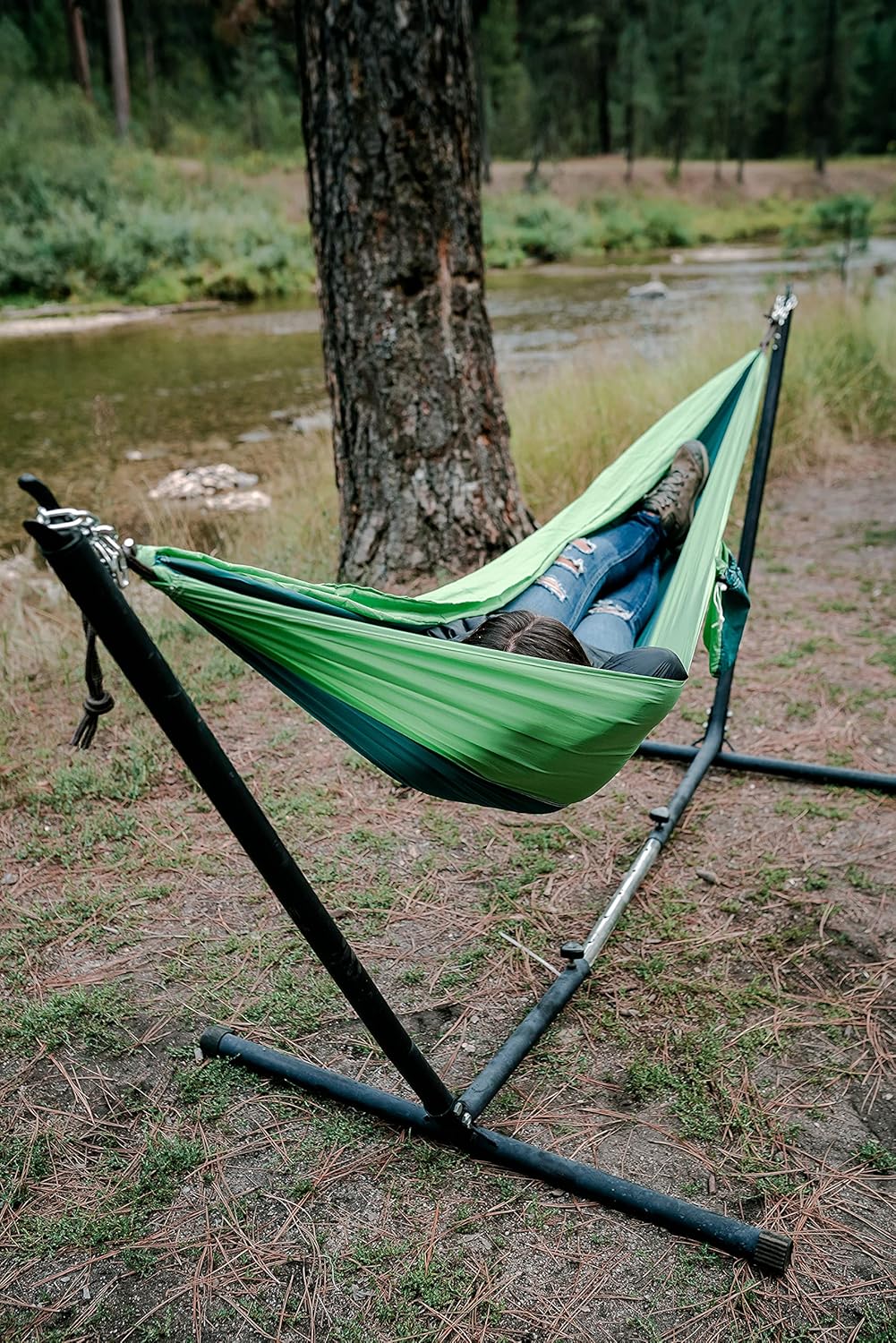 Stansport Packable Parachute Nylon Hammock, Teal, One Size (30600-10)