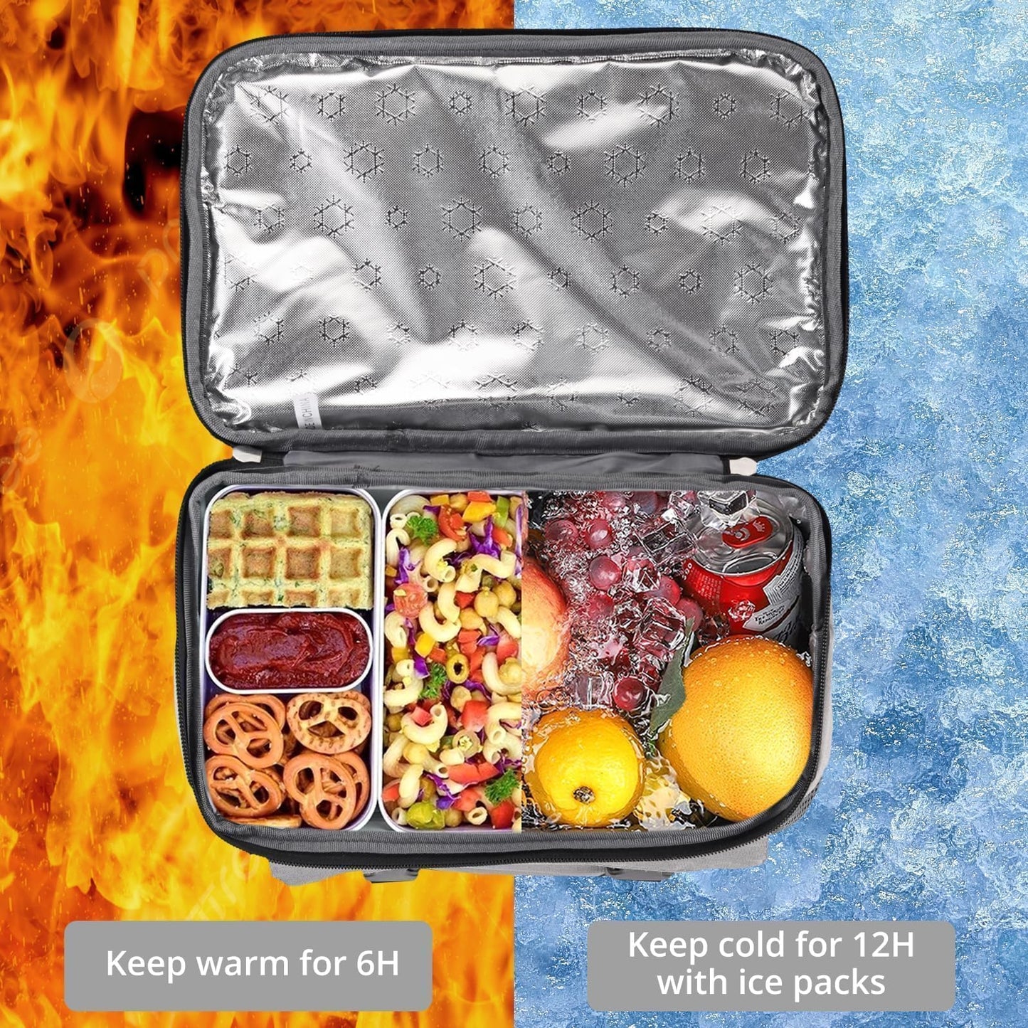 Justech Cooler Backpack 25L, Leakproof Waterproof Beach Backpack, Insulated Lunch Cooler Bag for Men and Women Large Capacity Backpack for Picnic, Camping, Beach, Travel, BBQ, Hiking, Fishing, Grey