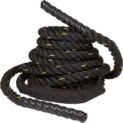 Battle Rope for Strength & Core Training - Trademark Innovations 30ft Heavy Duty