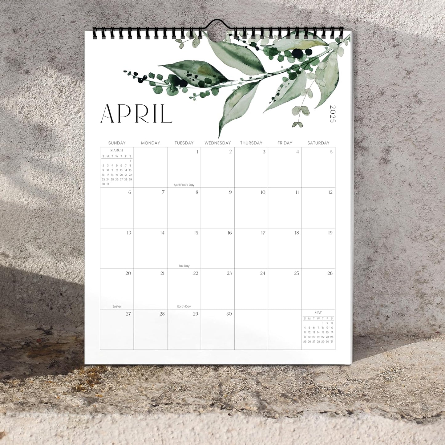 Aesthetic 2025-2026 Wall Calendar - Runs from January 2025 Until July 2026 - The Perfect Modern Greenery Calendar Planner for Easy Organizing