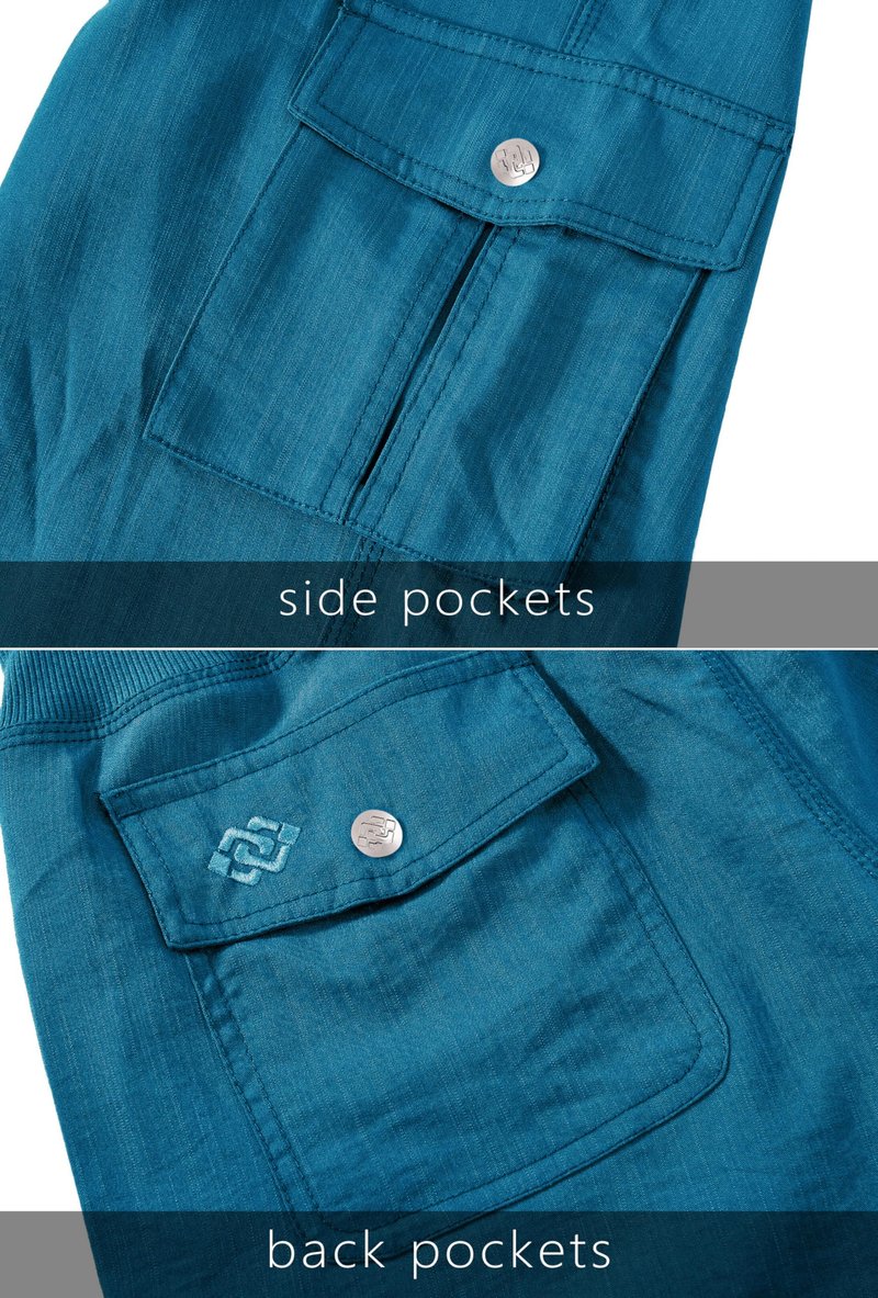 MoFiz Capri Pants for Women Cargo Hiking Pants Lightweight Women's Capris Summer Casual Travel Blue 2XL
