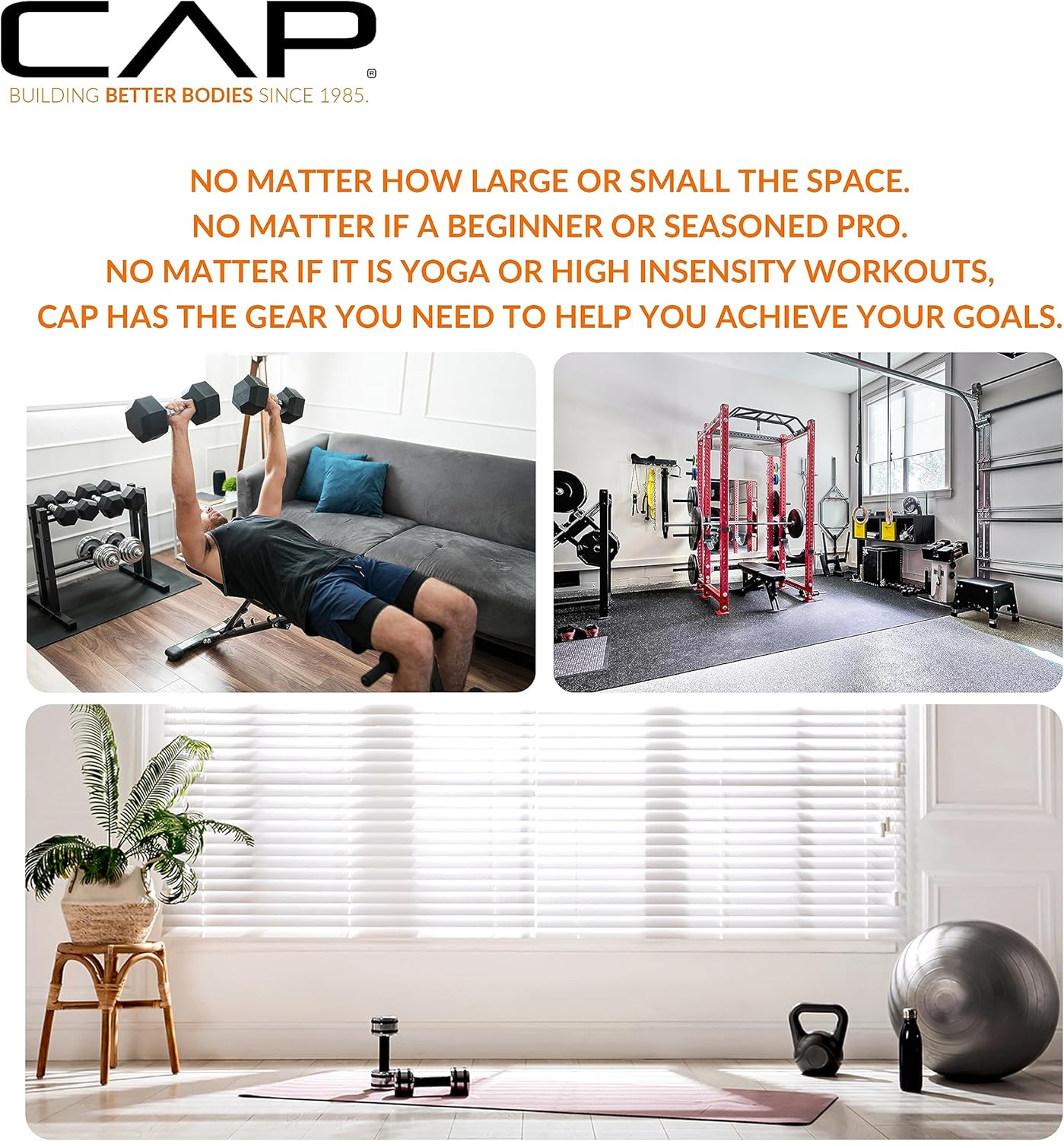 CAP Barbell Standard Straight Bar | 1-in Diameter | Multiple Options