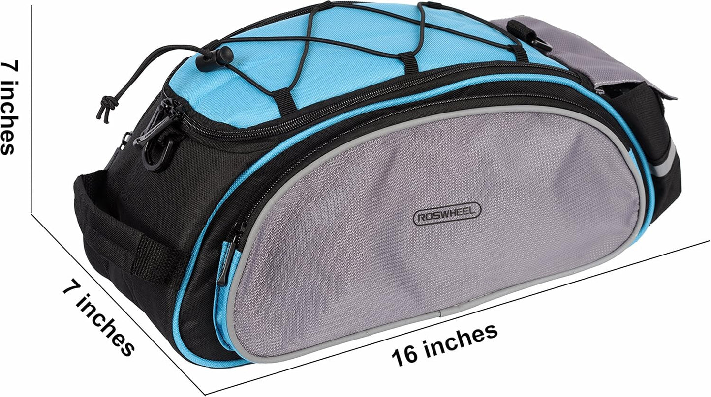 Roswheel 14541 Multifunctional Bike Rear Seat Cargo Bag Bicycle Rack Trunk Panniers