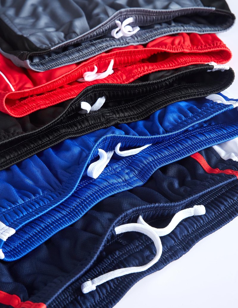 Liberty Imports 5 Pack Men's Quick Dry Athletic Basketball Shorts 9" Inseam with Pockets, Activewear for Workout Gym Running (Set 3, Large)