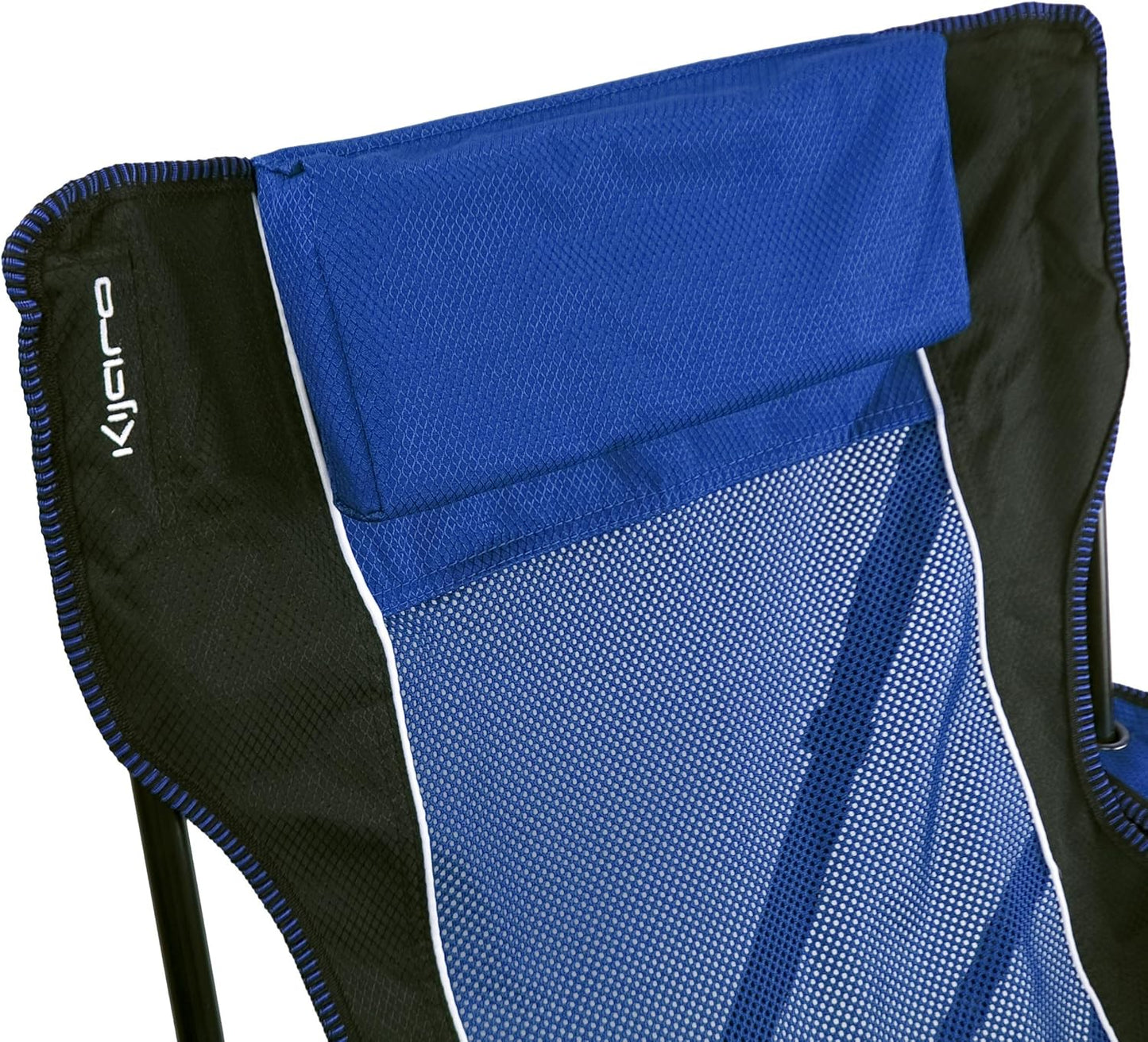 Kijaro Sling Folding Camping Chair - Enjoy The Outdoors in This Outdoor Chair with a Built-in Cup Holders and Side Organizer OR Side Cooler - Includes a Detachable Pillow