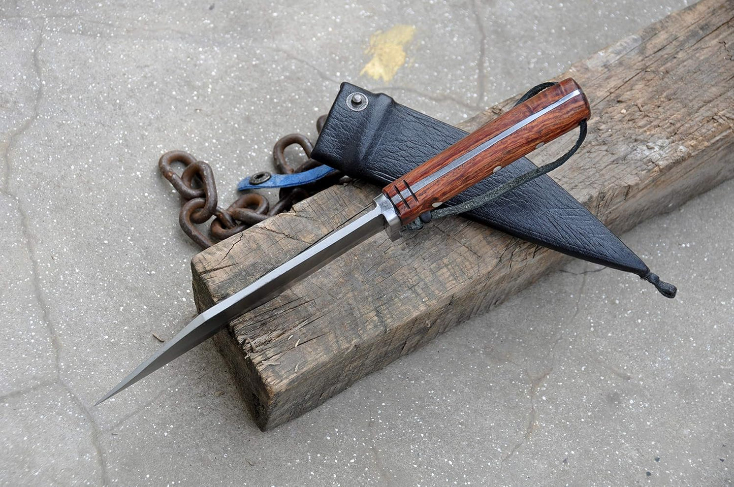 Unleash Versatility: 8-Inch Seax Knife for Hunting, Camping, Tactical, and Survival Adventures- Handforged in Nepal-come with Sheath-Tempered