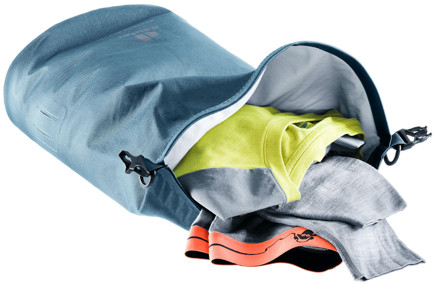 Deuter Drypack Pro 13L, Waterproof 13-Liter Storage Pack Sack for Trekking, Hiking, Bikepacking & Mountain Climbing - Atlantic