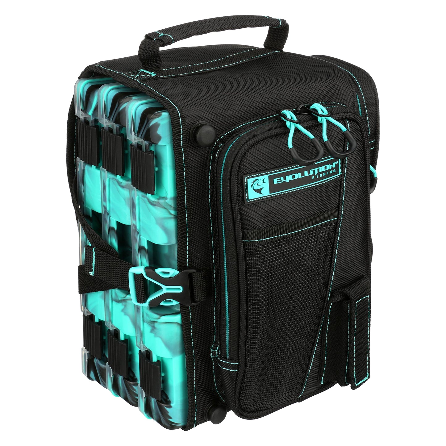 Evolution Fishing Drift Sling Pack,3600,Rucksack w/ 3 Fishing Tackle Trays,Built in Rain Fly,Fishing Sling Pack,Carrying Case