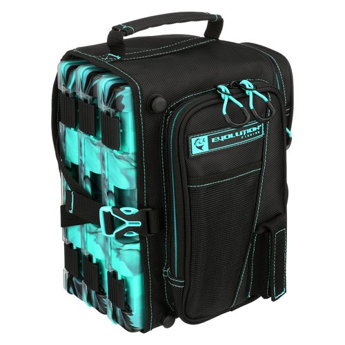 Evolution Fishing Drift Sling Pack,3600,Rucksack w/ 3 Fishing Tackle Trays,Built in Rain Fly,Fishing Sling Pack,Carrying Case
