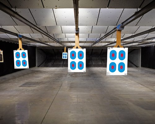 Ascentor Proficient Shooting Target - 4 Zone - Large Size 18 x 24 - Pack of 25 - Blue