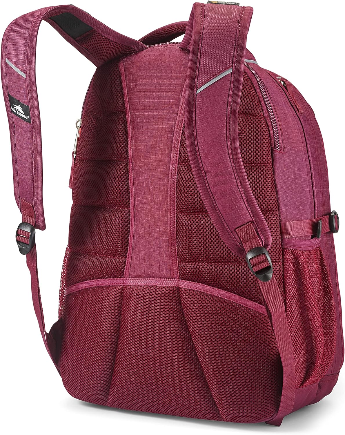 High Sierra Swerve Laptop Backpack, Crimson/Black, One Size
