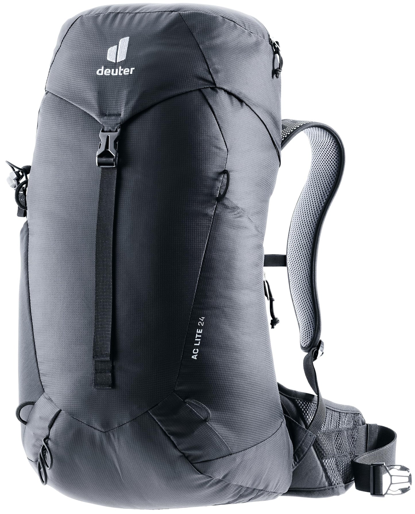 Deuter AC Lite 24L Hiking & Daypack Backpack with Steel Frame & Superior Breathability - Black