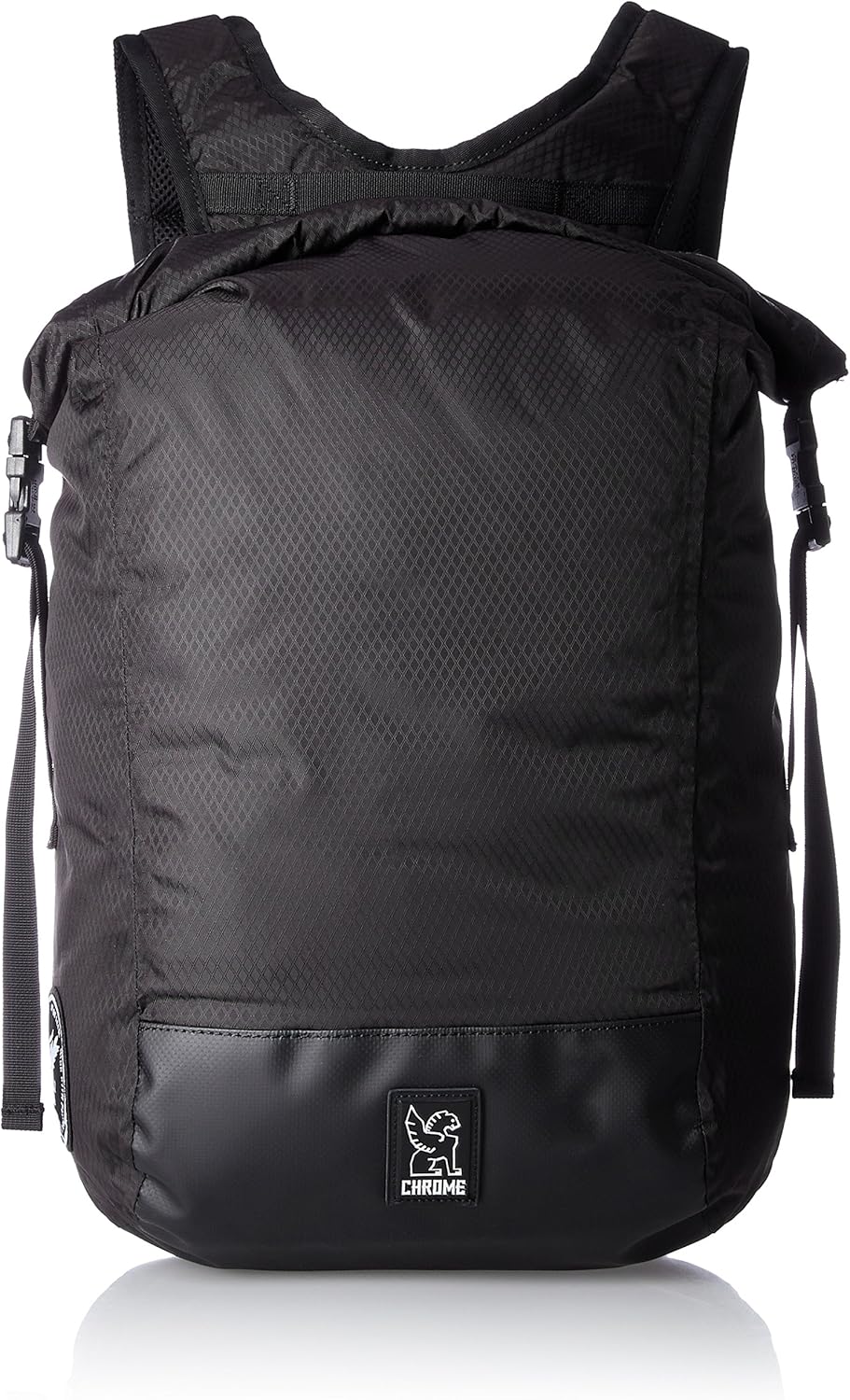 Chrome Industries Pro Barrage Waterproof Roll-Top Satchel Backpack Black Black