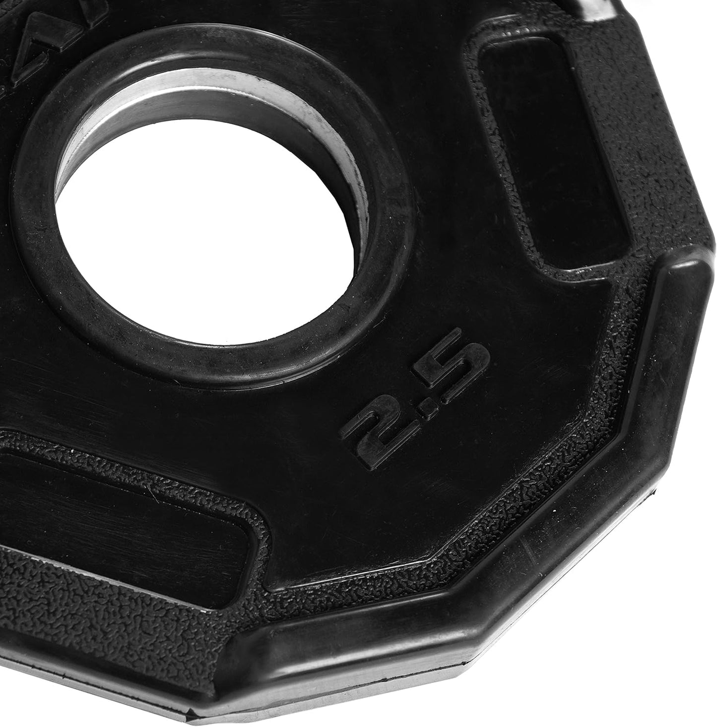 CAP Barbell 12-Sided Rubber Olympic Grip Weight Plates, Black | Multiple Sizes