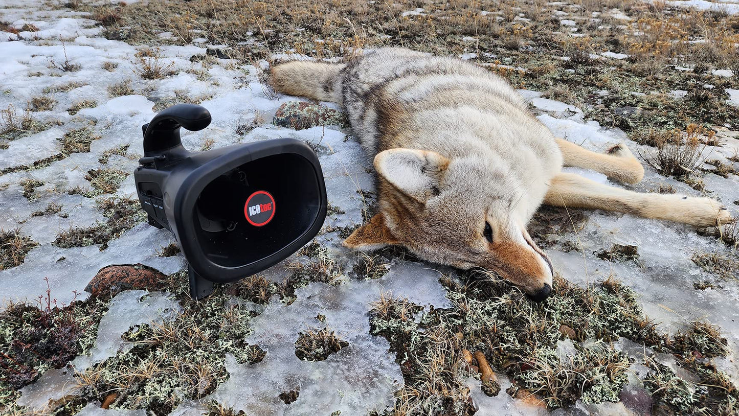 Night Stalker+ Predator Game Call - Designed for Coyote, Fox, Bobcat, Raccoon Hunting - 165 Sounds Included, 300 Yard Remote Range