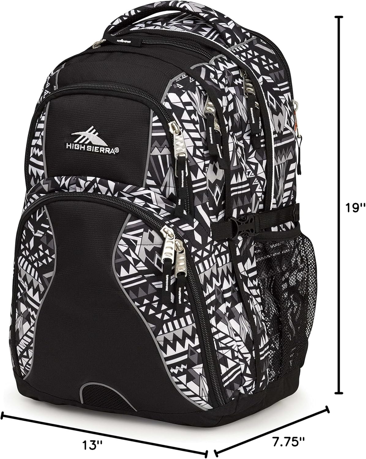 High Sierra Swerve Laptop Backpack, Crimson/Black, One Size