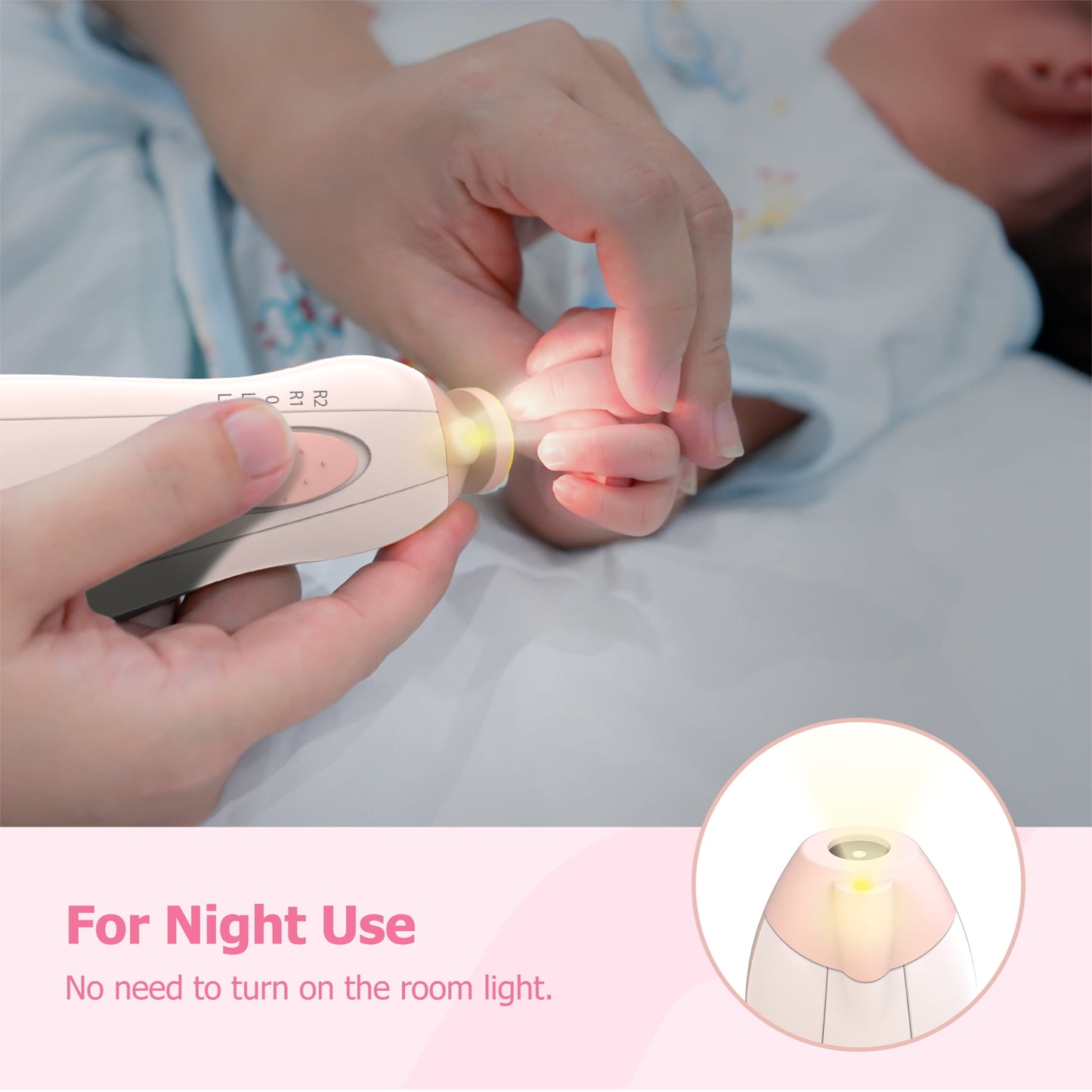 Electric Baby Nail Trimmer Kit | Safe Nail Clippers & Filer Set for Newborns