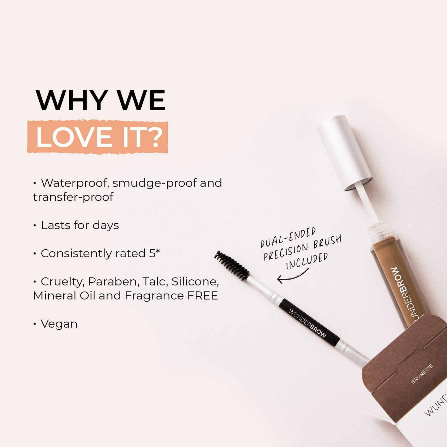 Taupe Wunderbrow Eyebrow Gel | Long-Lasting & Waterproof Formula